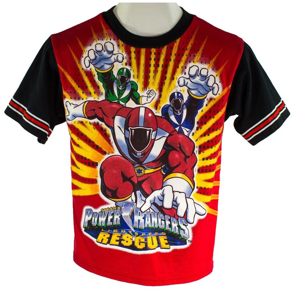 Power Rangers Lightspeed Rescue Shirt Saban Vintage 2000 Mighty Morphin Youth 10